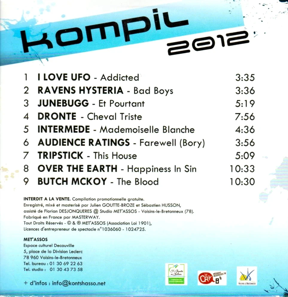 🎵 CD raro y dedicado: kompil 2012 – Met'Assos – ¡una joya vintage hecha en Francia! 🎸 – photo 3